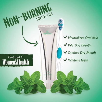 Elementa Silver Non-Foaming Toothpaste Wintermint – 5-in-1 Whitening Gel, 4 oz | Fluoride Free