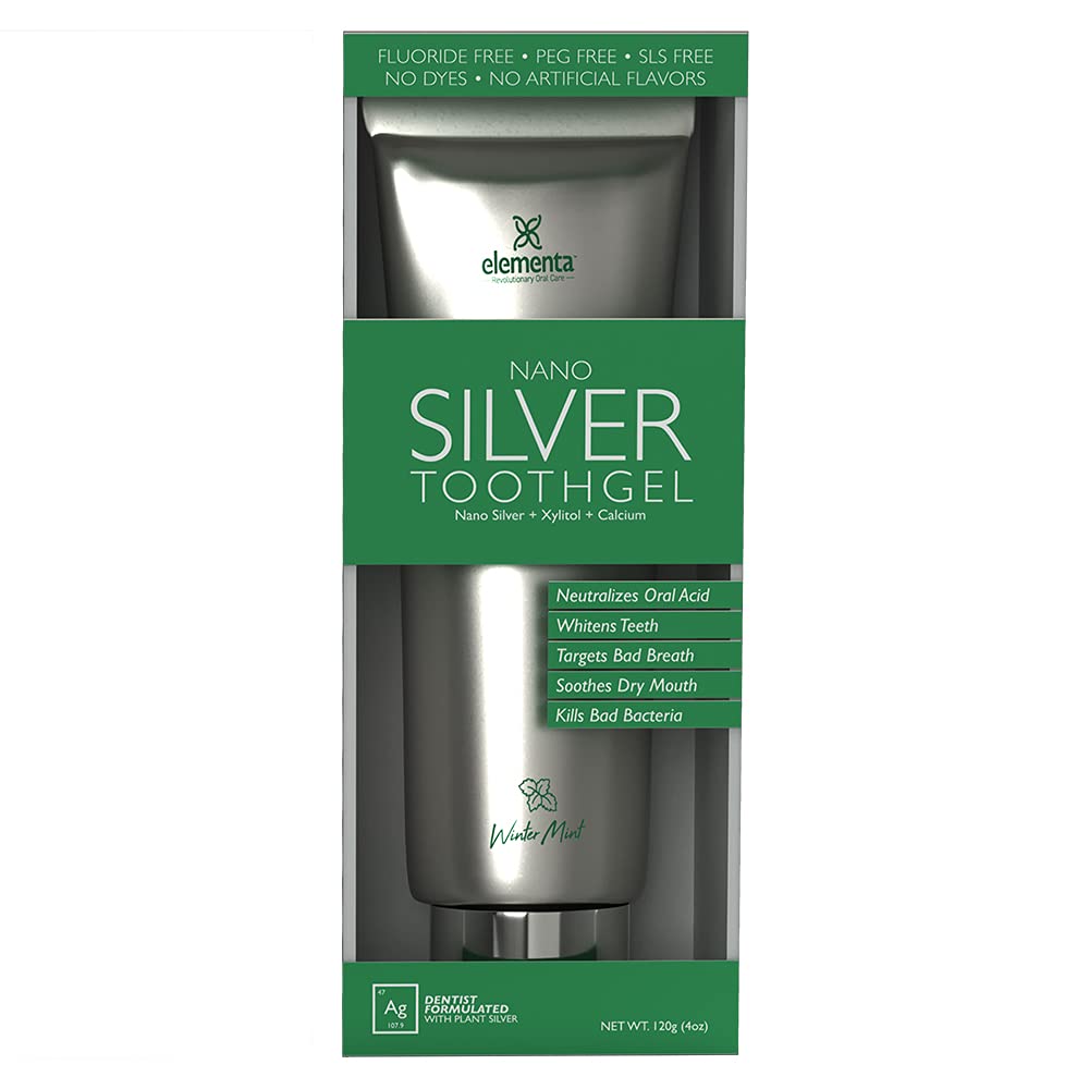 Elementa Silver Wintermint Tooth Gel (2 Pack) – Dentist Formulated Whitening & Remineralizing Gel