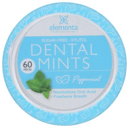 Elementa Sugar Free Breath Mints – Wintermint 44g | Low Carb, Xylitol, Non-GMO, Vegan