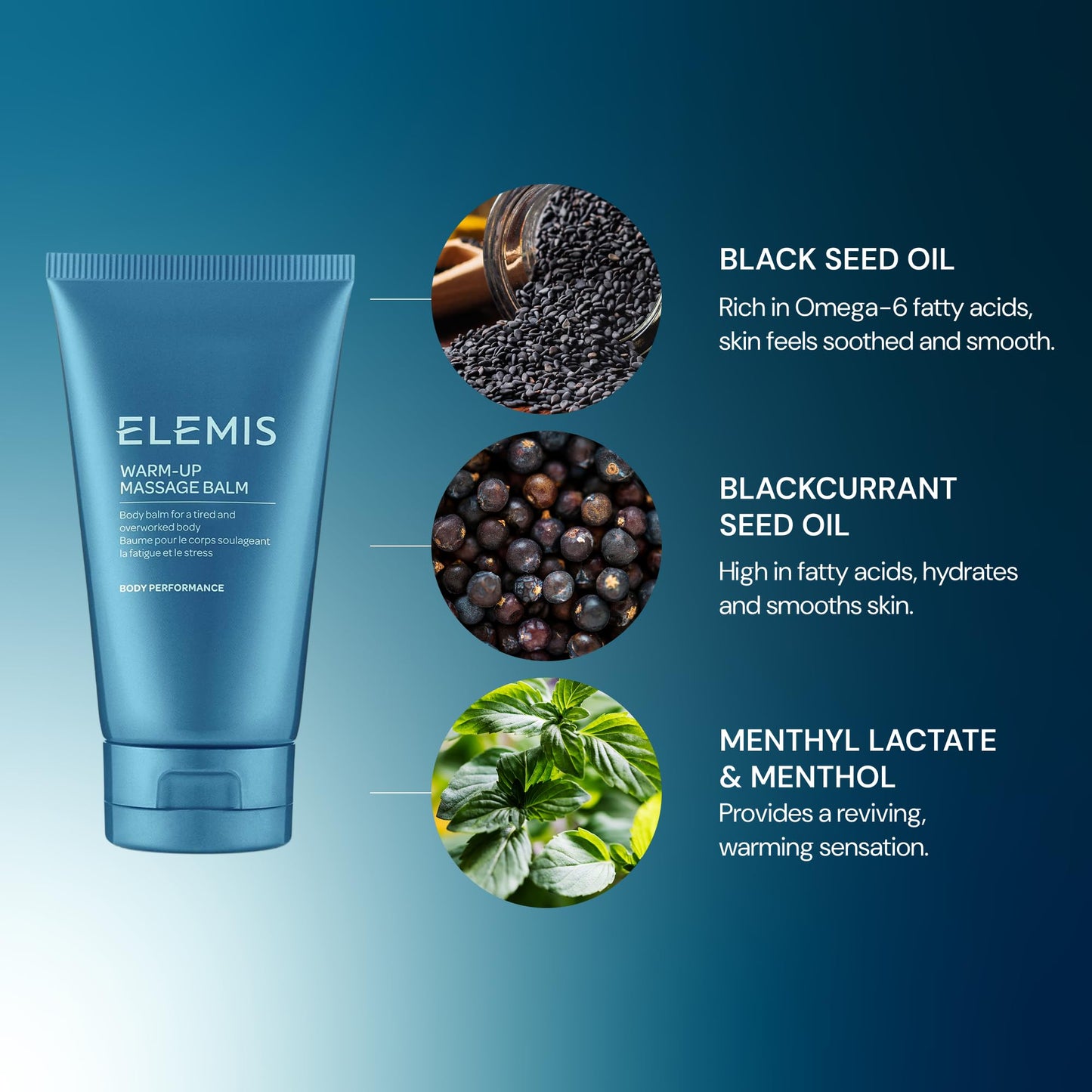 ELEMIS Warm-Up Massage Balm 5 fl oz | Soothing Pre-Workout Balm