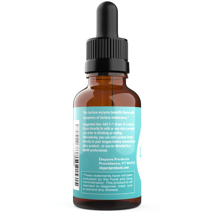 Elepure Pure Elements Lactase Drops - 100 Servings, 20 mL
