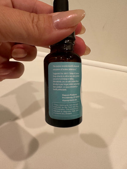 Elepure Pure Elements Lactase Drops - 100 Servings, 20 mL