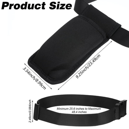 ElevateTech Massage Bottle Bag Waist Holder – Adjustable Neoprene Pouch for Oils & Lotions
