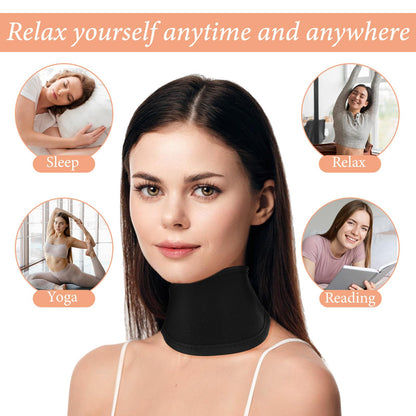 ElevateTech Castor Oil Neck Pack for Thyroid – 3 Pcs Reusable Organic Neck Wrap