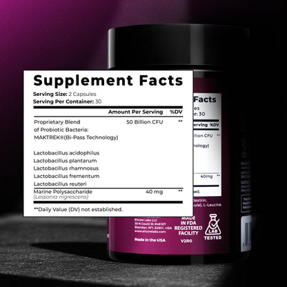 ELICORE Probiotics for Women 50B CFU – Digestive & Vaginal Health | MAKTREK Bi-Pass