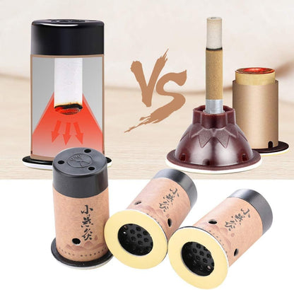 Moxibustion Box with Moxa Stick for Acupuncture and Massage | Artemisia Mugwort Holder & Roller