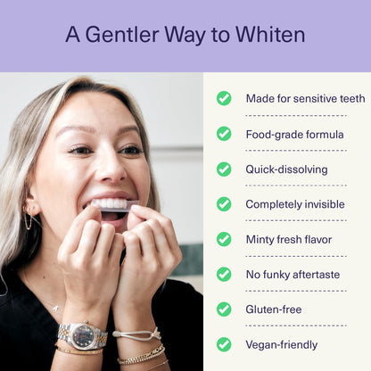 ELIMS Melt-Away Teeth Whitening Strips – Non-Toxic, Mess-Free for Sensitive Teeth | 14 Strips, 7 Treatments