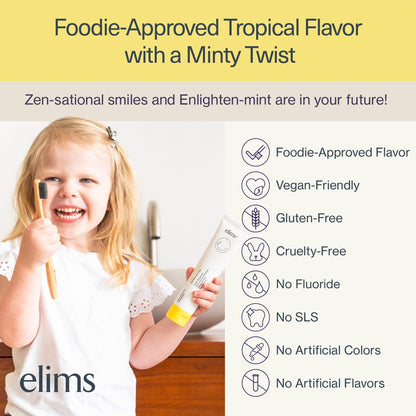 ELIMS Nano Hydroxyapatite Fluoride Free Toothpaste – Whitening, SLS Free (4oz) | Adults & Kids