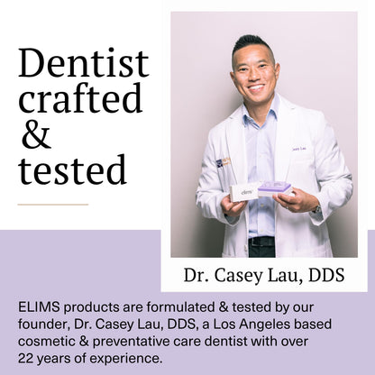 ELIMS Teeth Whitening Strips for Sensitive Teeth - 42 Strips, Up to 7 Shades