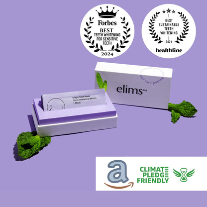 ELIMS Teeth Whitening Strips for Sensitive Teeth - 42 Strips, Up to 7 Shades