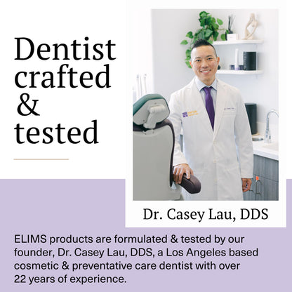 ELIMS Nano Hydroxyapatite Toothpaste - Fluoride Free, Remineralizing Whitening, Lavender Vanilla Mint 1oz Travel Size