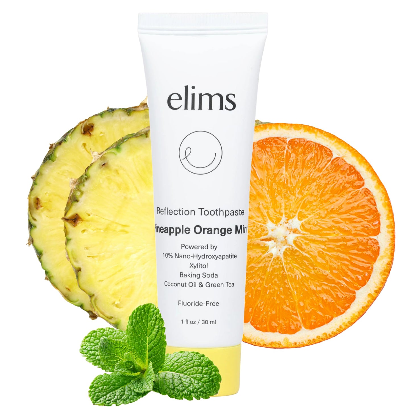 ELIMS Travel Size Nano Hydroxyapatite Toothpaste Fluoride Free 1oz – Whitening for Sensitive Teeth