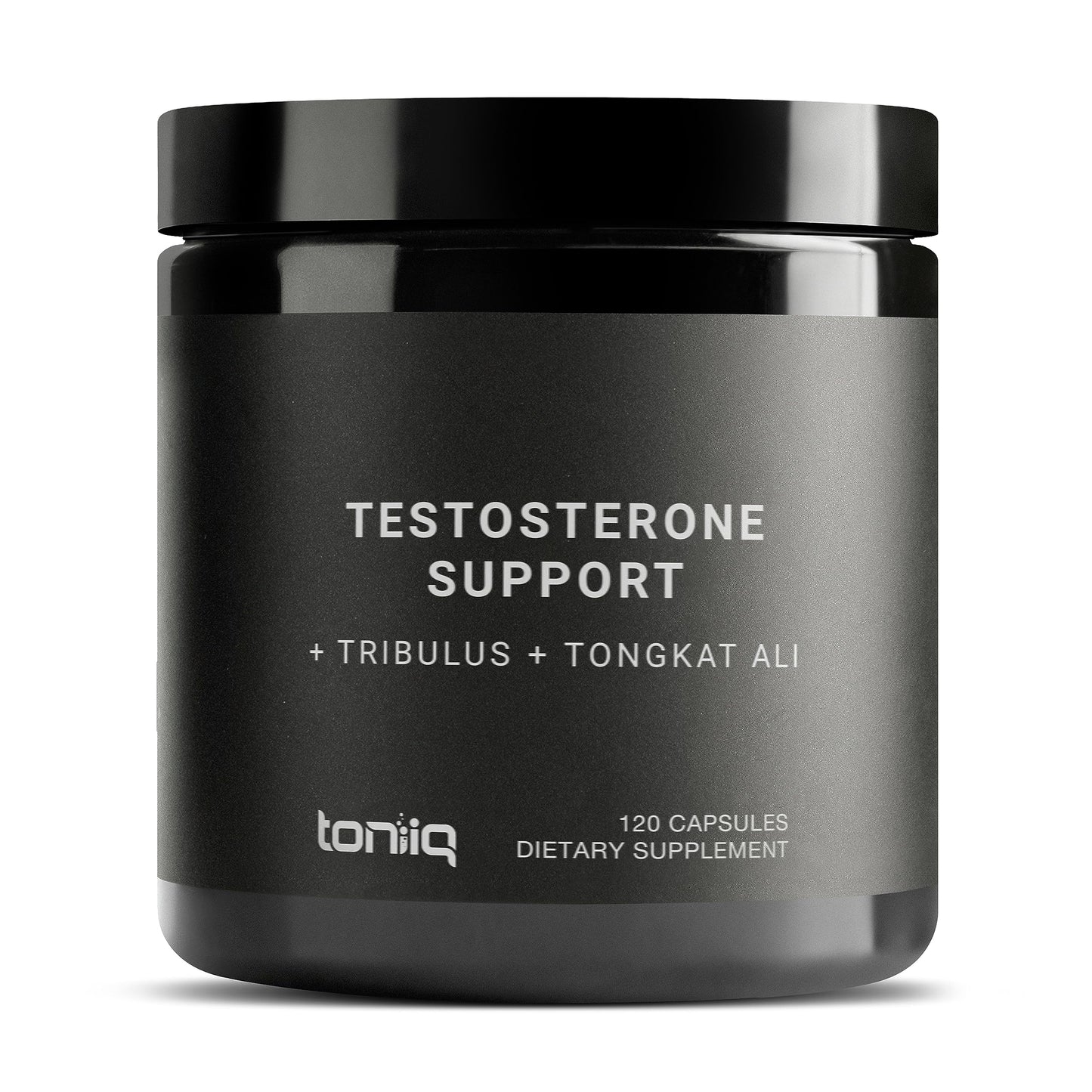 Elite T Formula - Ultra High Potency Tongkat Ali 200:1, Fadogia 30:1, Ashwagandha 40:1 (25% Withanolides) - Tribulus 25:1 (95% Saponins) + Zinc, Boron & Copper - 120 Capsules | Toniiq
