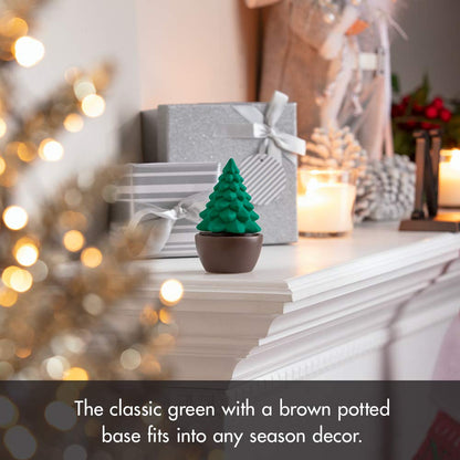 Ellia Evergreen Christmas Tree Porcelain Aroma Diffuser | Holiday Decor + Essential Oils