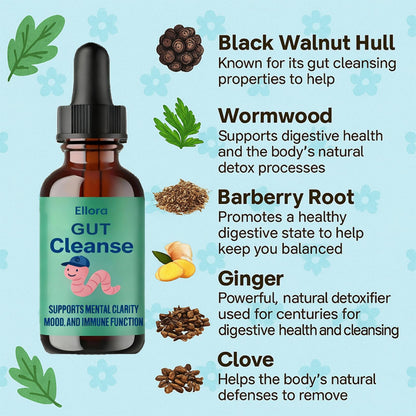 Ellora Gut Cleanse Drops - Gentle Gut & Colon Support | 30 Servings