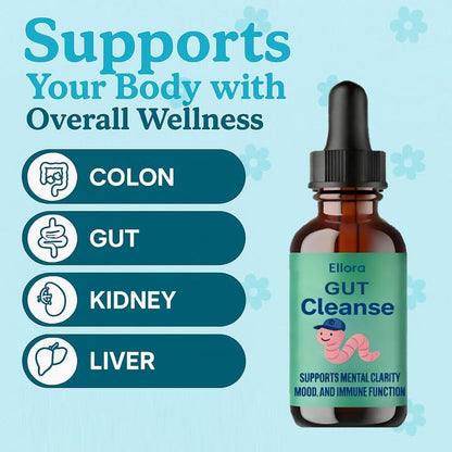 Ellora Gut Cleanse Drops - Gentle Gut & Colon Support | 30 Servings