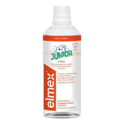 ELMEX Junior 6-12 Years Alcohol-Free Dental Solution (400 ml)