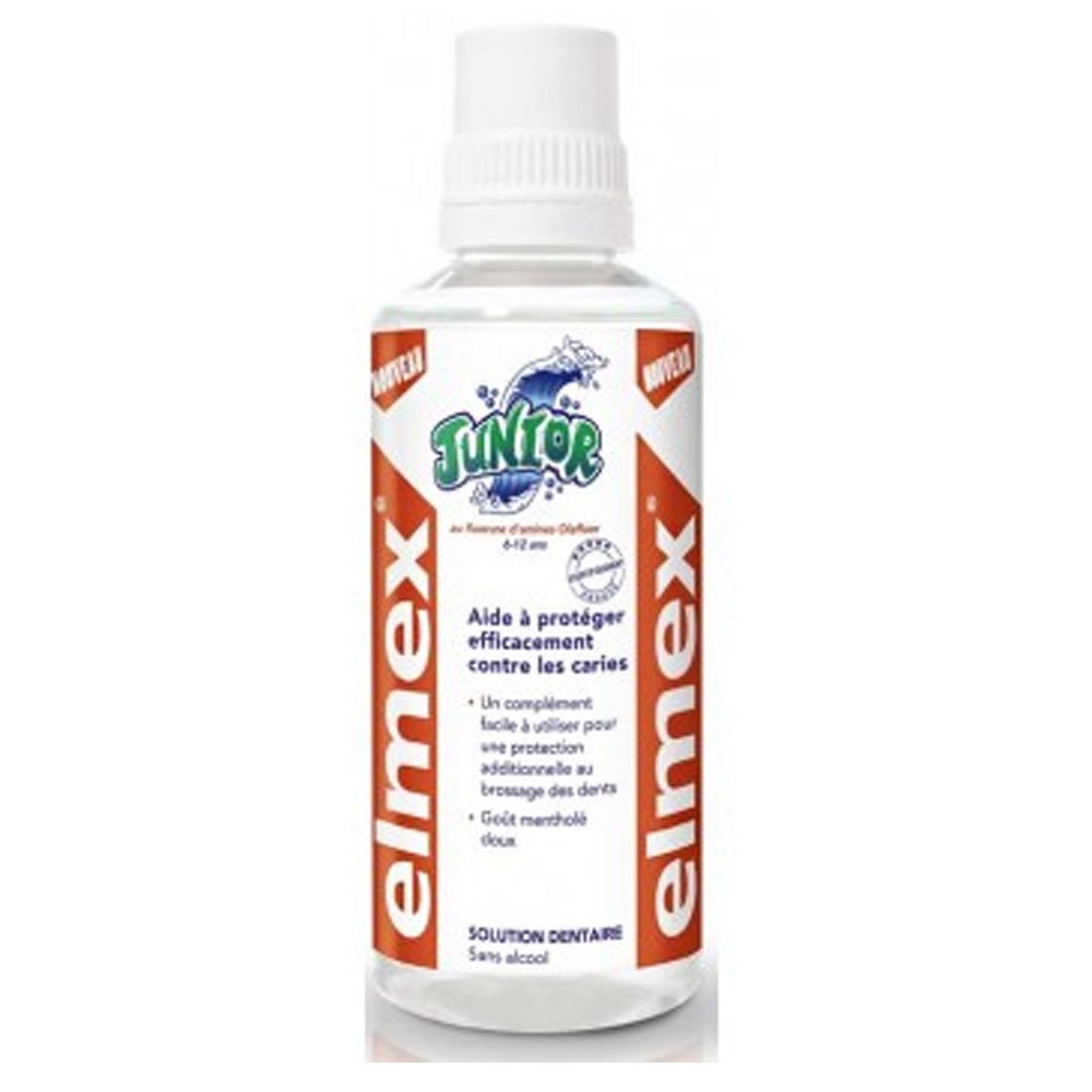 ELMEX Junior 6-12 Years Alcohol-Free Dental Solution (400 ml)