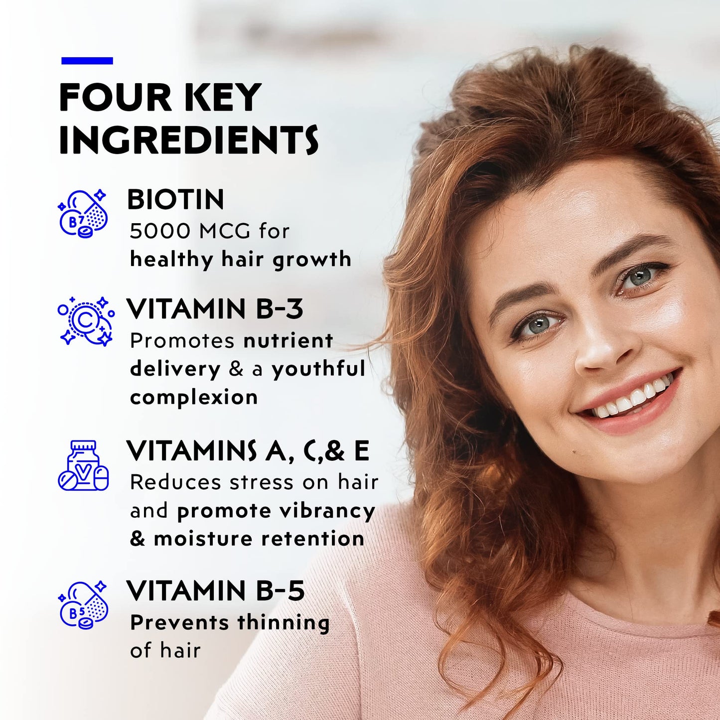 Elon Matrix 5000 Complete Multivitamin – Hair, Skin & Nails Growth Vitamins | Biotin 5000mcg | 60 Day Supply