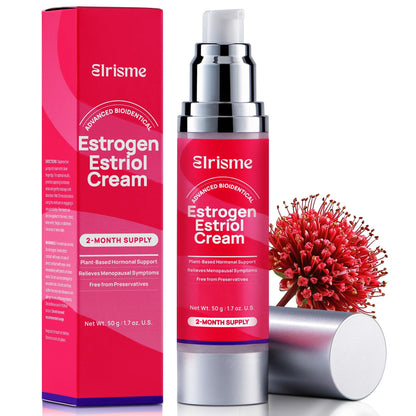 Elrisme Estriol Cream for Women – Natural Bioidentical Estrogen, Menopause Support, 50ml