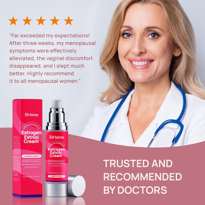 Elrisme Estriol Cream for Women – Natural Bioidentical Estrogen, Menopause Support, 50ml