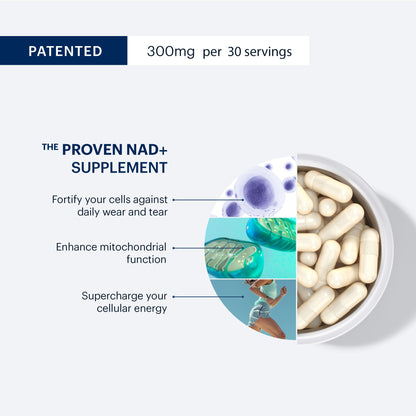 ELYSIUM Basis NAD+ Supplement — 30 Servings | NR 250mg + Pterostilbene 50mg