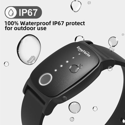 EmeTerm Explore FDA-Cleared Galaxy Black & Navy Blue Anti-Nausea Wristband | Waterproof, Rechargeable, Drug-Free (2 Pack)