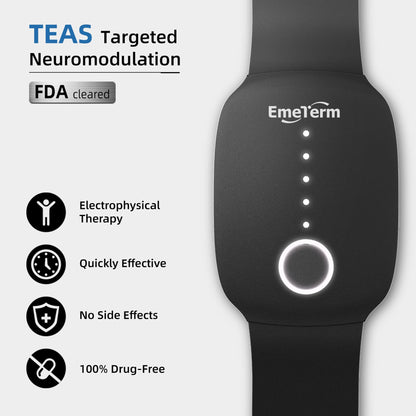 EmeTerm Fashion – FDA-Cleared Nausea Relief Wristband (Drug-Free, Rechargeable) for Morning, Motion & Travel Sickness