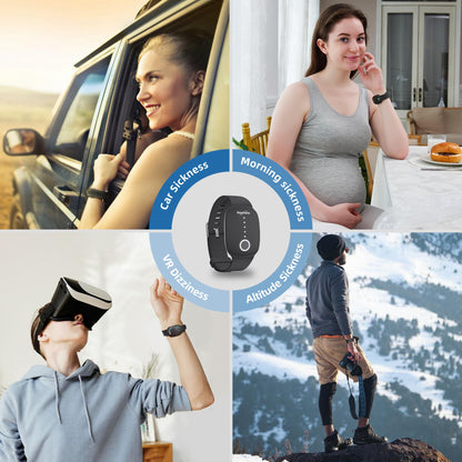 EmeTerm Fashion – FDA-Cleared Nausea Relief Wristband (Drug-Free, Rechargeable) for Morning, Motion & Travel Sickness