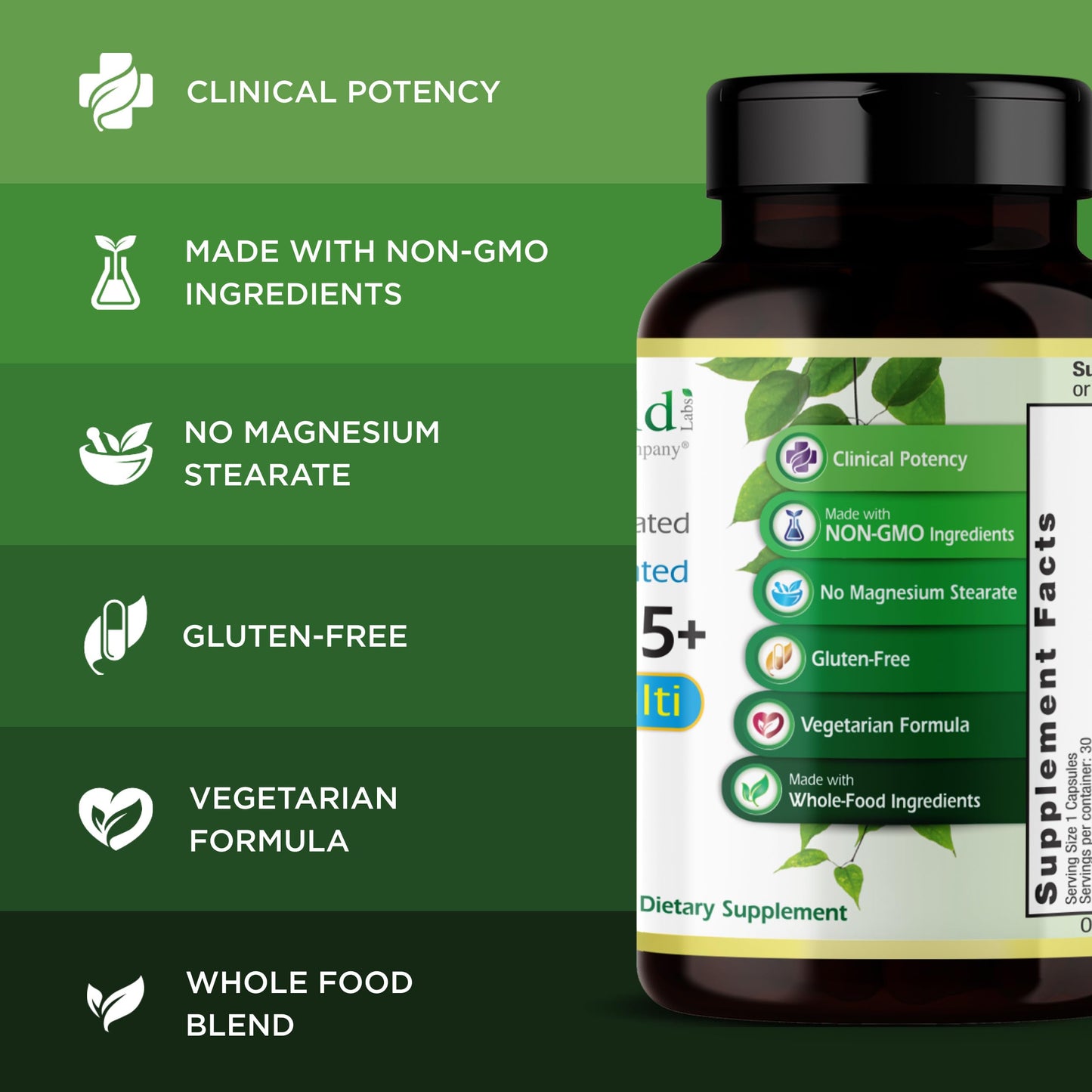 EMERALD LABS Men's 45+ 1-Daily Multi – Saw Palmetto, Lycopene & More | Heart, Bone & Immune Support