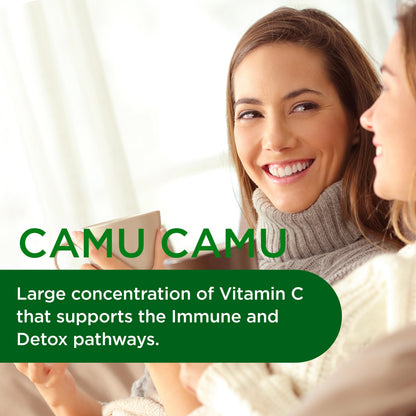 Emerald Labs Camu Camu - Plant-Sourced Vitamin C, Bioflavonoids & B Vitamins | Gluten-Free, Vegan - 60 Vegetable Capsules