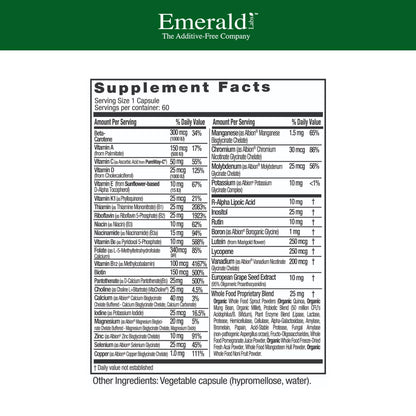 EMERALD LABS Complete 1-Daily Multivitamin for Men & Women – 60 Veg Capsules