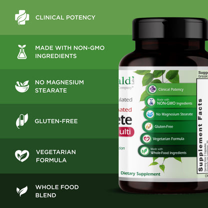 EMERALD LABS Complete Premium Multi - Digestive & Immune Support (60 Veg Caps)