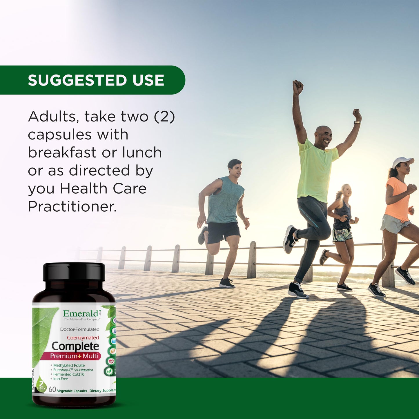 EMERALD LABS Complete Premium Multi - Digestive & Immune Support (60 Veg Caps)