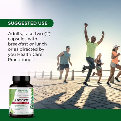 EMERALD LABS Complete Premium Multi - Digestive & Immune Support (60 Veg Caps)