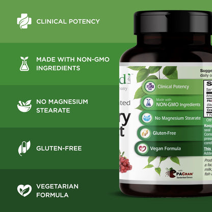 EMERALD LABS Cranberry Extract Capsules – Urinary Tract & Bladder Health, Digestive & Immune Support | 60 Vegetable Capsules