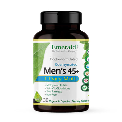 EMERALD LABS Men's 45+ 1-Daily Multi – Saw Palmetto, Lycopene & More | Heart, Bone & Immune Support