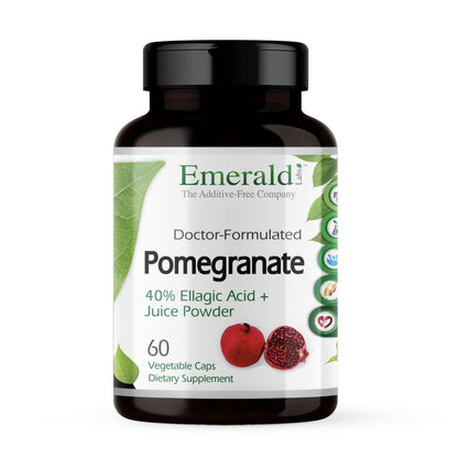 Emerald Labs Pomegranate Extract - 60 Vegetable Capsules (30-Day Supply) | Immune Support & Heart Health | 40% Ellagic Acid