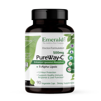 EMERALD LABS PureWay-C Liver & Immune Support with R-Alpha Lipoic Acid - 90 Veg Capsules