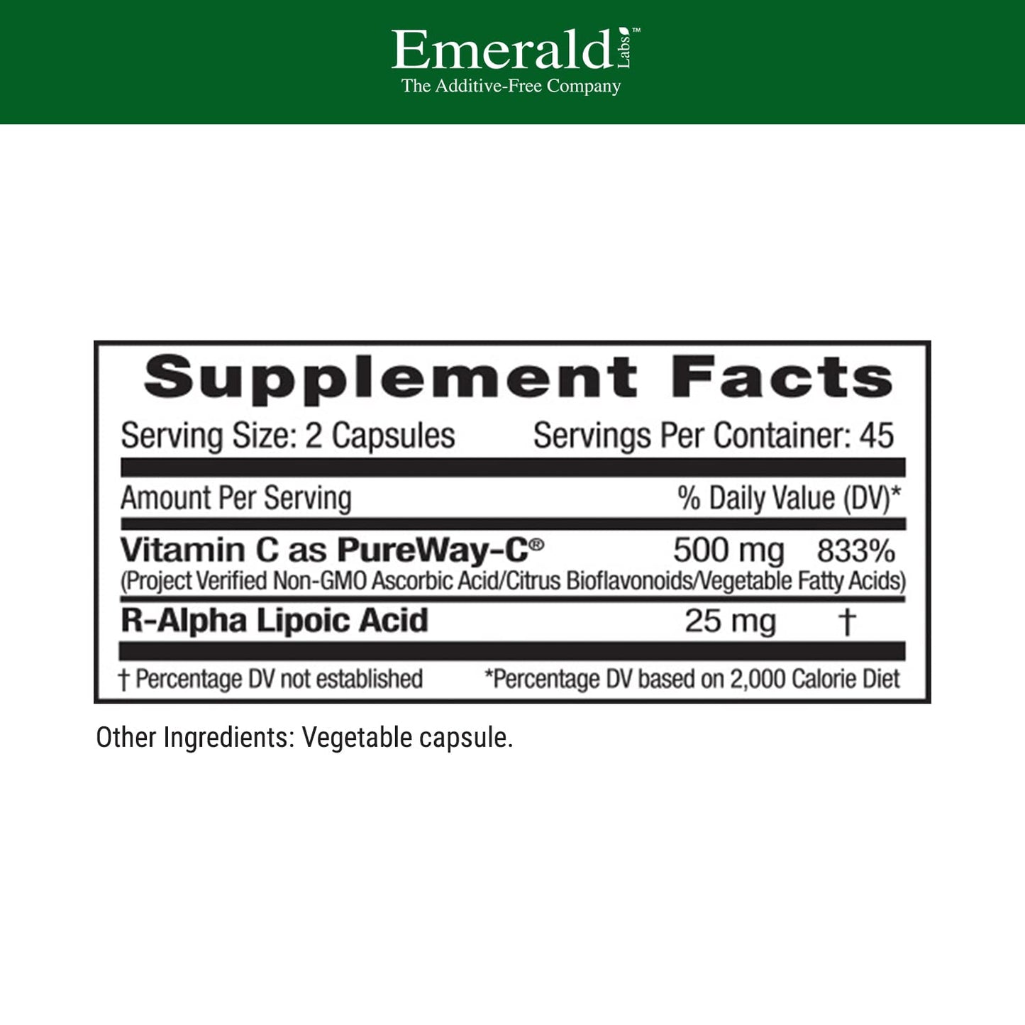 EMERALD LABS PureWay-C Liver & Immune Support with R-Alpha Lipoic Acid - 90 Veg Capsules