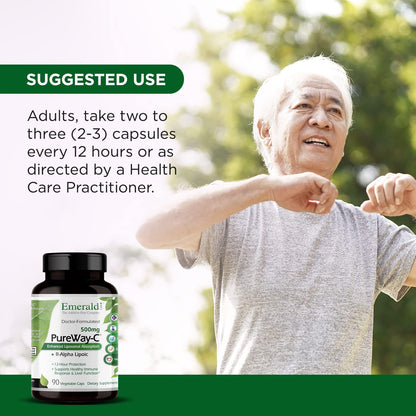 EMERALD LABS PureWay-C Liver & Immune Support with R-Alpha Lipoic Acid - 90 Veg Capsules