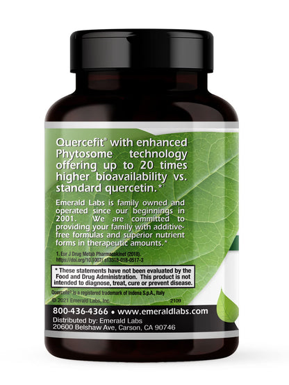 Emerald Labs Quercetin Phytosome – Immune Support, Vegan & Gluten-Free, 60VCaps