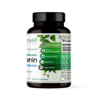 Emerald Labs Sweet Dreams Melatonin Time-Release – Sleep Support (60 Veg Caps)