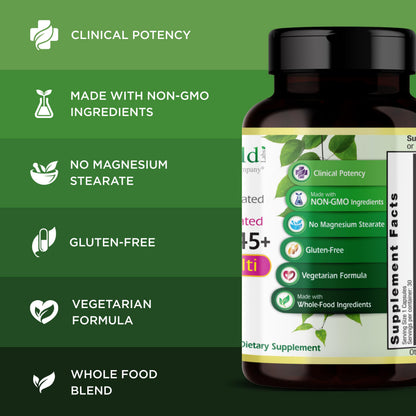 EMERALD LABS Women's 45+ 1-Daily Multi - 30 Veg Capsules - Gluten-Free