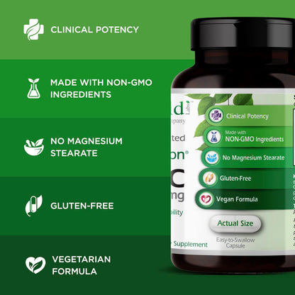 Emerald Labs Zinc 25mg – Immune & Digestive Support, Zinc Bisglycinate | Vegan & Gluten-Free | 90 Veg Capsules (Pack of 2)