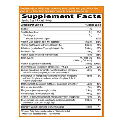 Emergen-C Elderberry Fizzy Drink Mix – Immune Support, Vitamin C, 18 Count