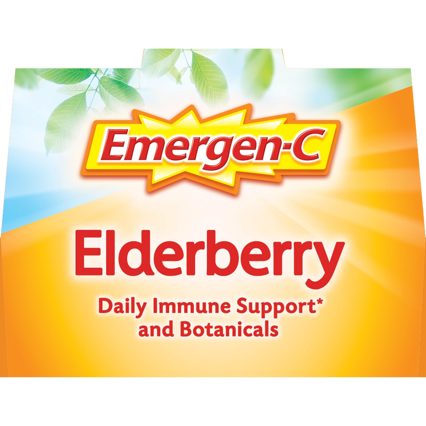 Emergen-C Elderberry Fizzy Drink Mix – Immune Support, Vitamin C, 18 Count
