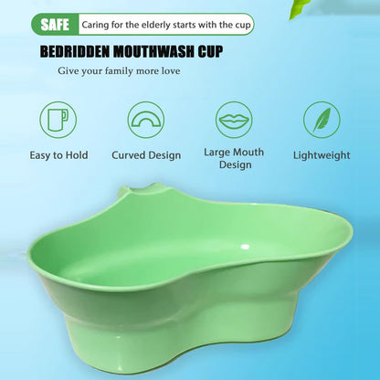 Emesis Basin for Elderly Care – Wide Mouth Vomit Basin Cup with Arc Design