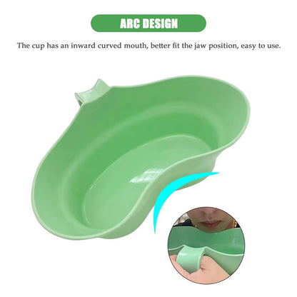 Emesis Basin for Elderly Care – Wide Mouth Vomit Basin Cup with Arc Design