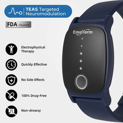 EmeTerm Explore FDA-Cleared Anti-Nausea Wristband – Drug-Free Motion Sickness Relief (2 Pack)